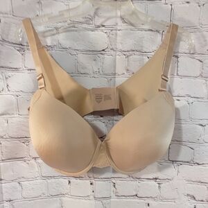 Soma Vanishing Lace Trim Perfect Coverage Bra Beige 40DDD